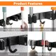 thumbnail image 2 of Soporte para Escoba y Trapeador CUXIXA Acero Inoxidable 38 cm 3 Racks 4 Ganchos, 2 of 6