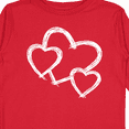 thumbnail image 4 of Inktastic Three White Hearts Boys or Girls Long Sleeve Toddler T-Shirt, 4 of 5