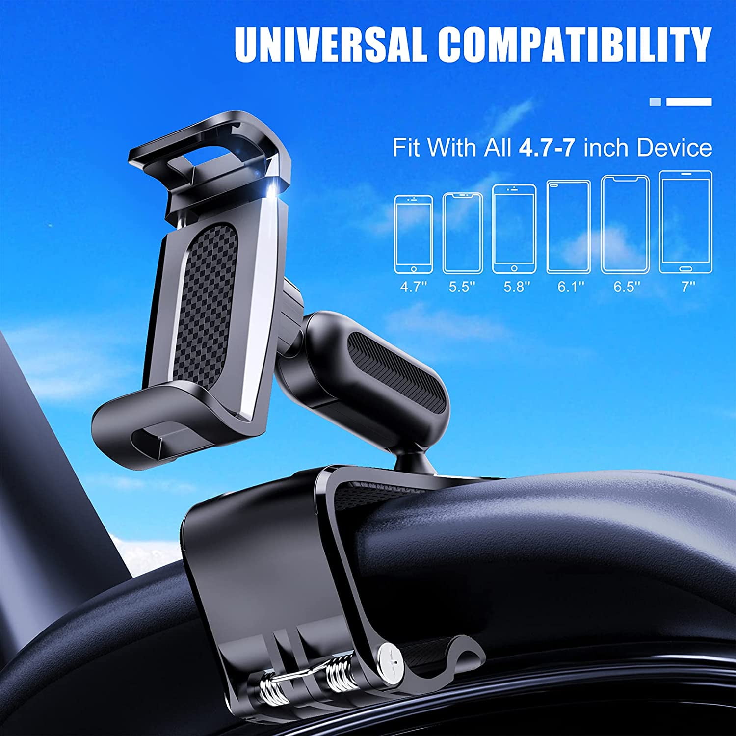 Dashboard Fit Universal Car Mount Holder - Magnetic Grip for