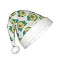 thumbnail image 2 of Fuzoiu Avocado Sleeping Print Santa Hat Christmas Hat for kids,Santa Hats with Pompom, Unisex Xmas Holiday Hat for Christmas New Year Festive Party Supplies, 2 of 6