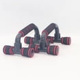 thumbnail image 1 of H-Shape Push-Up Bars with Foam Support: Portable Home Fitness Equipment for Chest & Abdominal Training, Durable, Easy Assembly, Compact Design for Convenient Home Workouts Anytime, Anywhere, 1 of 6