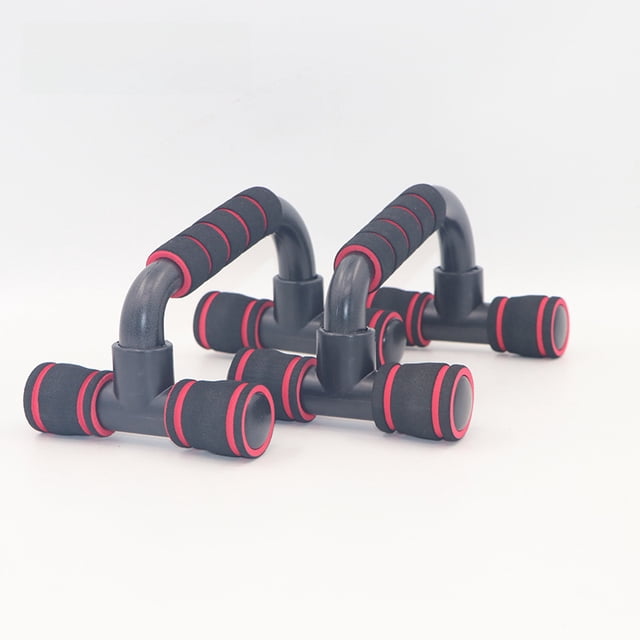 H-Shape Push-Up Bars with Foam Support: Portable Home Fitness Equipment for Chest & Abdominal Training, Durable, Easy Assembly, Compact Design for Convenient Home Workouts Anytime, Anywhere
