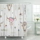 thumbnail image 1 of Cortinas de ducha impermeables ABPHQTO Boho con Tipi Flechas Plumas Cráneo de vaca Tribal nativo Azteca Tomahawk 165x180 cm, 1 of 2