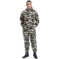 thumbnail image 6 of iiniim Men Long Sleeve Hooded Dustproof Mechanic Uniform Workshop Auto Workwear Work Jumpsuit Coverall Camouflage 3XL/185, 6 of 7