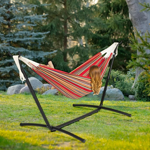 Best 2 person hammock with stand hot sale