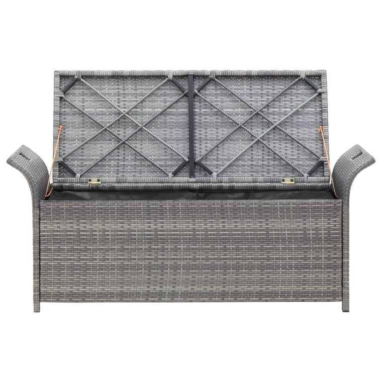 Poly rattan garden discount bench