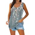 EHTMSAK Long Tank Tops for Women Loose Fit Casual Floral Camisoles 2024