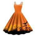 thumbnail image 1 of WILLBEST Vestidos Vestido de Fiesta de Noche sin Mangas con Estampado de Mujer de Los Años 50 Chica, 1 of 2