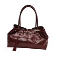 thumbnail image 4 of Bolso de hombro, estilo coreano, de piel sintética, para llevar debajo del brazo, ideal para el trabajo de niñas y mujeres. Rojo, 4 of 8