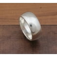 thumbnail image 6 of Boho Smooth Plain Sterling Silver With 925 Stamped Purity Band Ring For Men Women, Handmade Simple Band Ring Gifts For Mother's Day Idea, 6 of 6