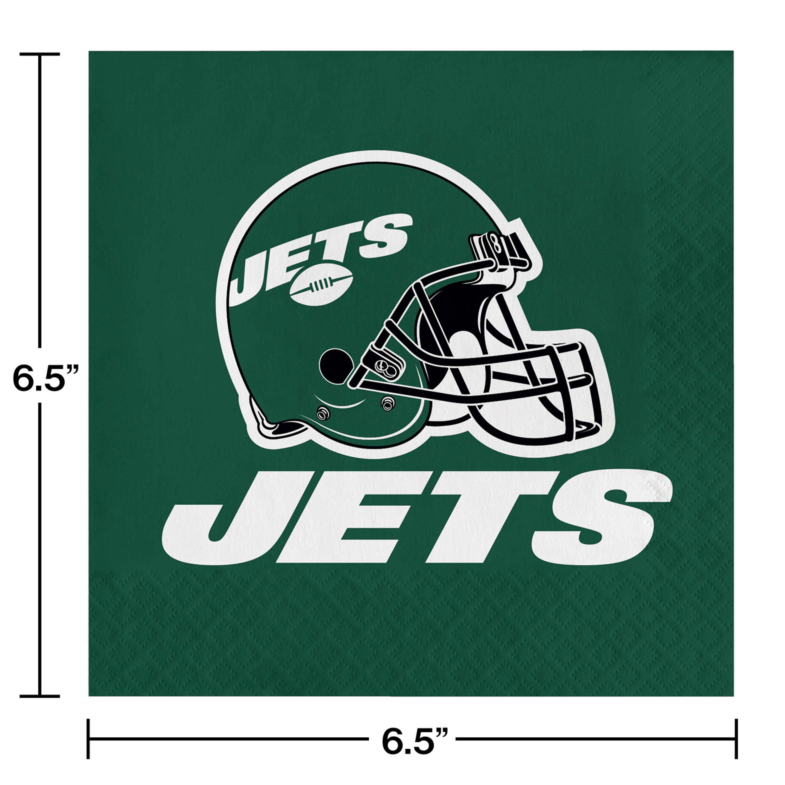 NFL New York Jets 6.5" Paper Napkins 48 Count