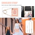 thumbnail image 6 of For iPad Pro 12.9 inch 2022/2021/2020/2018 Case, 360 Rotatable Handle Stand, Shoulder Strap, Drop-Proof Design, Rose Gold, 6 of 7