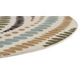 thumbnail image 5 of Contemporary Area Rug (7'10'' Round) Abstract Beige, Red Indoor Round Easy to Clean, 5 of 6