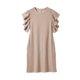 thumbnail image 3 of WILLBEST Vestido Minivestido Informal De Verano Para Mujer, Con Cuello Redondo, Volantes, Mangas Cortas, A Rayas Texturizadas, 3 of 3