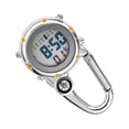 thumbnail image 2 of Digital Carabiner Clip Watches Hook Hiking Temperature Week Clock Luminous Multi-function Fob Nurse Watch Compasses Week Clocks Hospital Yellow, 2 of 9