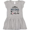 thumbnail image 3 of Inktastic My Oma Loves Me Grandchild Gift Girls Toddler Dress, 3 of 5