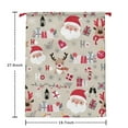 thumbnail image 6 of Christmas Bags Drawstring,Beige Christmas Santa and Reindeer Pattern Large Xmas Christmas Gift Bags,Reusable for Xmas and New Year Party Favors and Supplies,27.6" X 19.7", 6 of 6