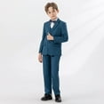 thumbnail image 5 of Odeerbi 1-14 Years Kids Boys Suits Tuxedo Set Dress Shirt Dress Pants Blazer Jacket Waistcoat Bow Sets Formal Suit Set Wedding Party Outfit Kids Boys Clothes, 5 of 9