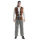 thumbnail image 4 of Hombres Casual manga larga cuello redondo Halloween Cosplay traje estampado a rayas conjunto Pompotops  oipoqjl36307, 4 of 9