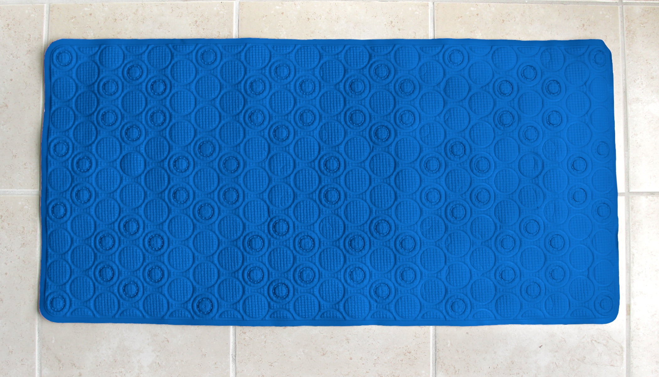 Splash Home Soft Circle Bathtub Mats NonSlip Mildew Resistant Extra