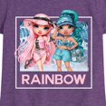 thumbnail image 3 of Rainbow High - Blue Leaf Frame - Toddler & Youth Girls Short Sleeve Graphic T-Shirt, 3 of 5