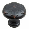 thumbnail image 3 of GlideRite Hardware 87420-ORB-1 Crochets Ronds Flocon de Neige Bouton d'Armoire, 1.125 Pouces, Finition Bronze Huilé, 3 of 4