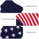 thumbnail image 3 of 2 pares de la bandera americana medias de la raya de las medias calcetines de algodón de los calcetines para los hombres, 3 of 4
