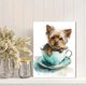 thumbnail image 2 of Qisvanset 12x16 Inch Pink Cherry Blossom Yellow Daffodil Canvas Print Wall Art, 2 of 5