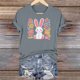 thumbnail image 1 of Haivin Easter Shirts for Women 2026 Funny Cute Bunny Egg Printed Tees Casual short Sleeve Tops Happy Easter T-Shirt Outfits, 1 of 6