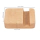 thumbnail image 2 of EeaseMX Soporte creativo para teléfono móvil, universal, de madera, para escritorio, portátil, para smartphone (color claro), 2 of 7