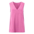 thumbnail image 4 of Women Summer Deep V Neck Tank Top Loose Fit Flowy Sleeveless Shirt Small Tops Long Sleeve Layering T Women Short Sleeve T Shirt Women Casual Tee Womens Long Sleeve Athletic Shirt Loose Fit Short, 4 of 5