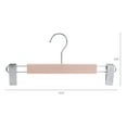thumbnail image 2 of REGALWOVEN 10 Pack Wood Hangers with Pinch Clips Self-Assembly, Durable 360-degree Space Saving Clothes Hangers for Clothing, Pants Silver, 2 of 6
