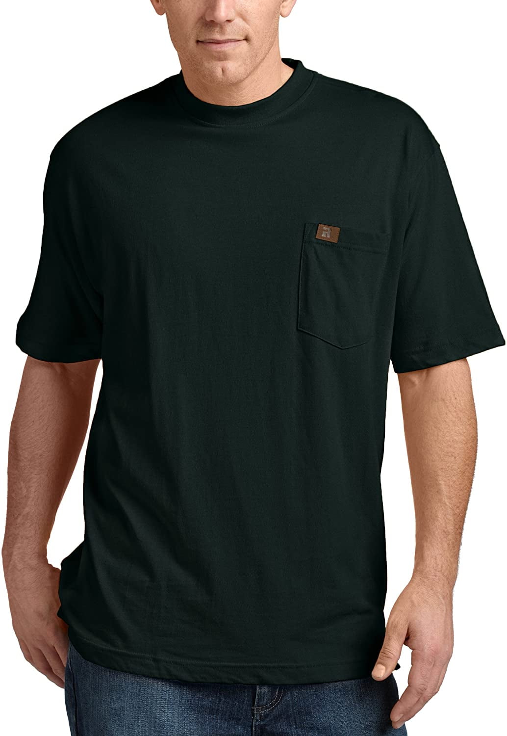 RIGGS WORKWEAR by Wrangler Men's Big & Tall Pocket T-Shirt, Forest ...
