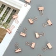 thumbnail image 3 of Wrapables Rose Gold Binder Clips for Office, Paper Clamps, Paper Clips, (Set of 40) Small, 3 of 7