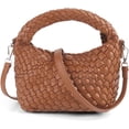 thumbnail image 1 of LHSHID Women Woven Tote Small Crossbody Bag, Weave Quilted Purse Square Shoulder Bag Woven Handbag with Detachable Strap, 1 of 6