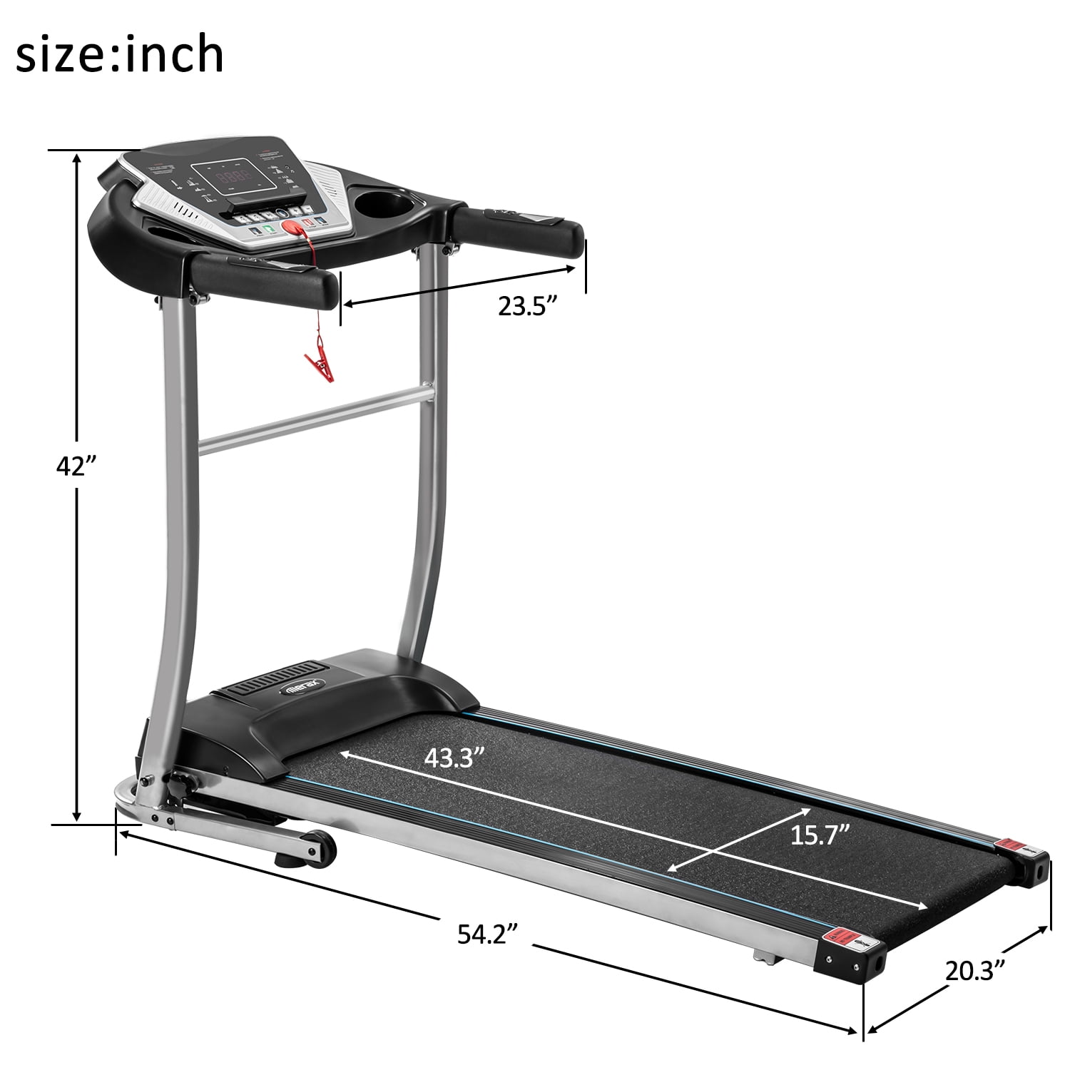 Buy VIK Folding Treadmill with Manual Incline, 1.5HP Electric Treadmill