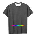 thumbnail image 5 of Men's Custom Short-Sleeved T-Shirts, Casual Round-Neck Plus Size DIY T-Shirts, Can Be Printed with Images, Logos, Slogans, Company Names, Team Names, Etc. Grey L, 5 of 6
