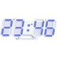 thumbnail image 1 of Reloj despertador digital 3d, reloj de tiempo numérico LED de pared con ajuste de brillo, 1 of 5