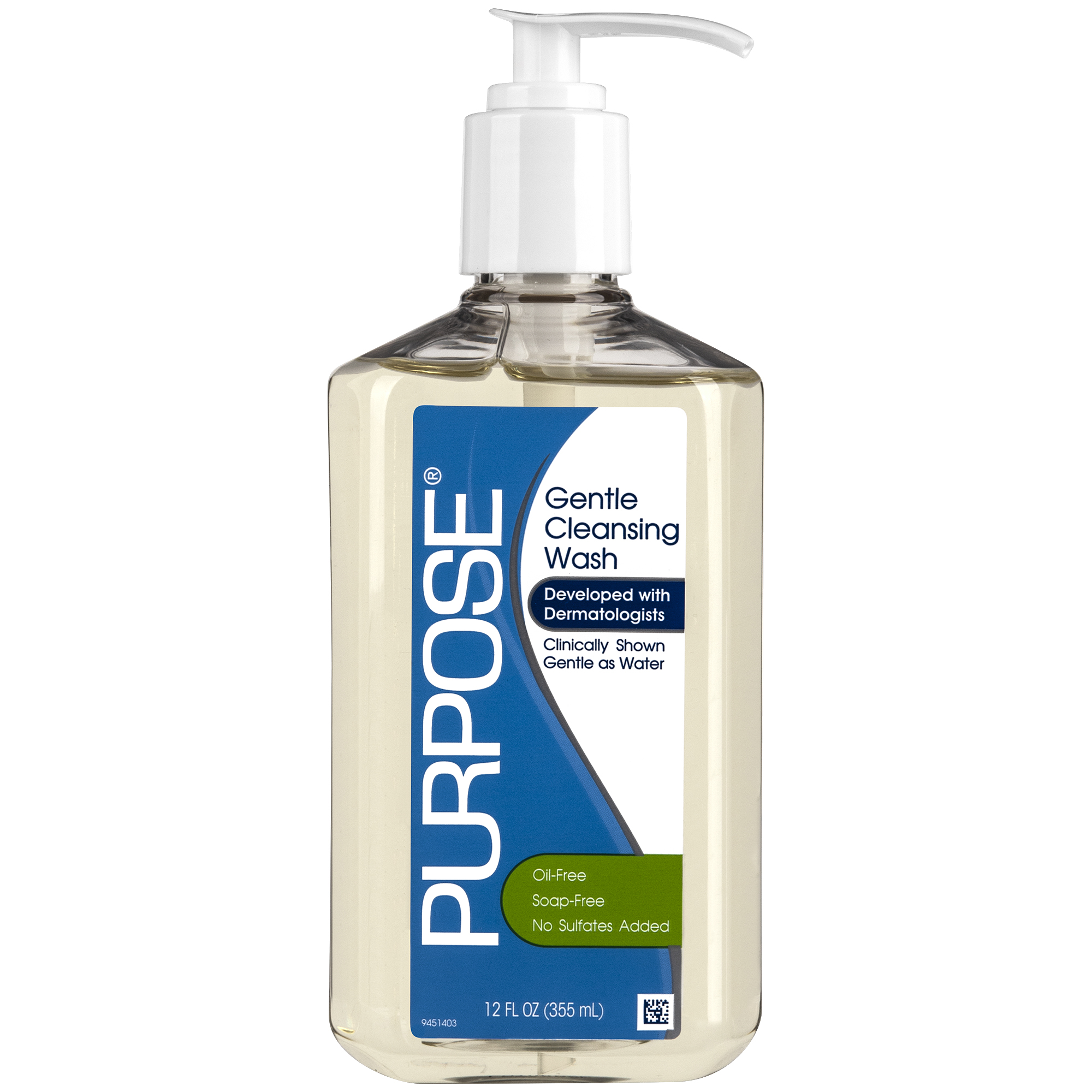 Purpose Gentle Cleansing Face Wash Cleanser, 12 oz