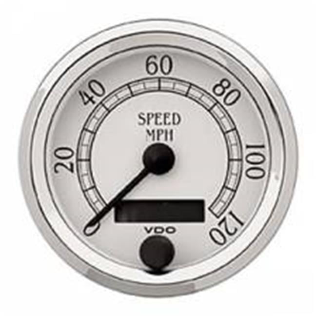 VDO VDO437750 3.12 in. Dia. 120 MPH Electric Analog Cockpit Royale