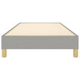 thumbnail image 3 of vidaXL Bed Frame Light Grey 100x190 cm Twin Fabric, 3 of 5