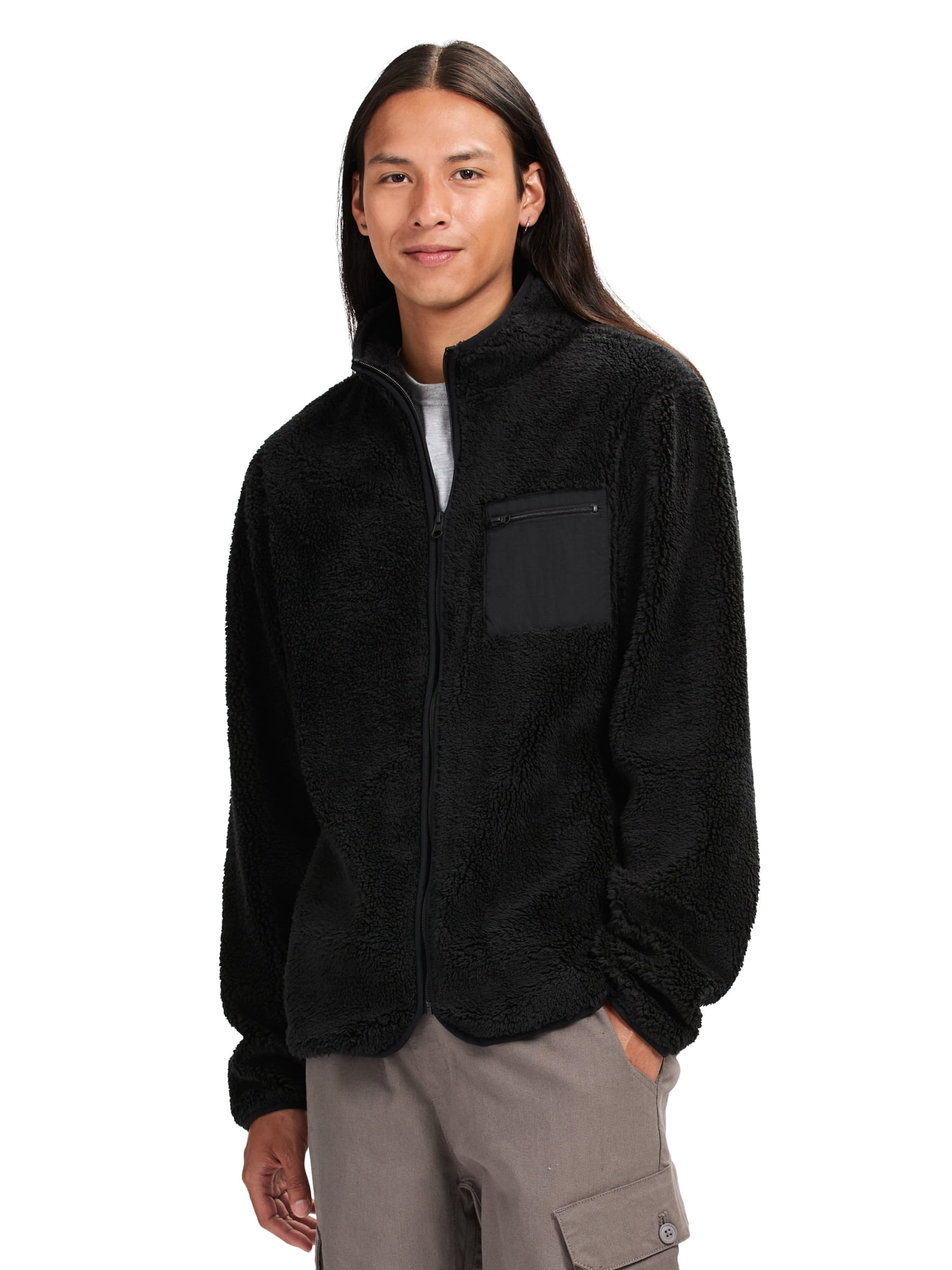 Airwalk Men's & Big Men's Sherpa Zip-Up Sweatshirt, Sizes XS-3XL