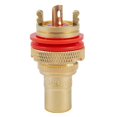 thumbnail image 3 of 10 conectores de altavoz amplificador chapados en oro con conector Rca, 3 of 3