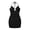 Black, variant on Women's Mini Dress, Sleeveless Criss Cross Back Bodycon Dress with Cut Out Detail, Date Night, Fashion Strapless Style Dresses