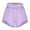 Purple, variant on hotojiny Flowy Pajama Shorts for Women Cute Elastic Waist Asymmetry Hem Pj Bottoms Summer Stylish Ruffle Party Dance Shorts