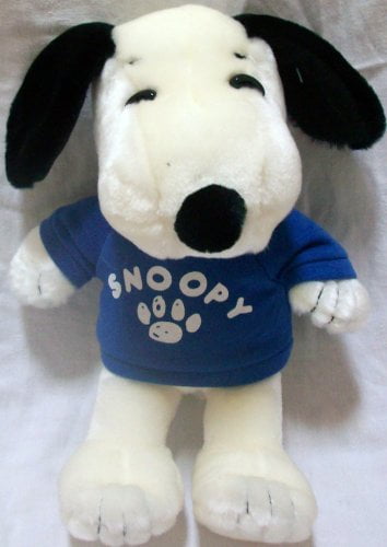 blue snoopy stuffed animal