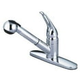 thumbnail image 2 of Kingston Brass GKB701SP Water Saving Wyndham Pull-out Kitchen Faucet with Single Loop Handle and Matching Wand, Chrome, 2 of 2
