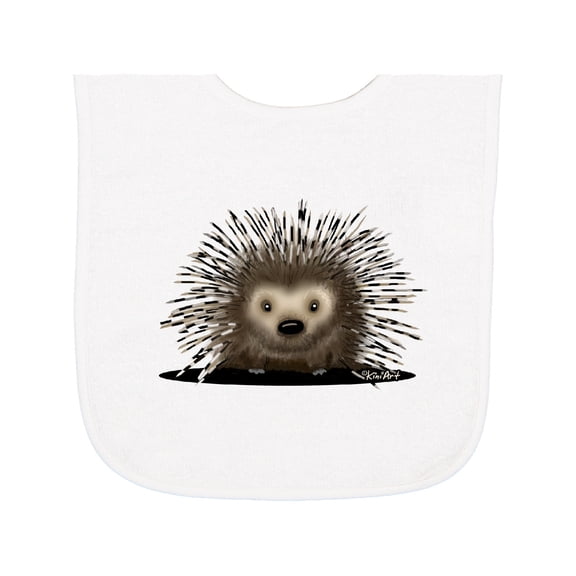Inktastic Porcupine Baby Terry Cloth Bib