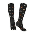 thumbnail image 4 of Fotbe Funny Chicken print Women's Men's Novelty Crew Socks Cotton Socks Knee High Socks for Walking,Running,Nurses,Pregnancy, 4 of 9