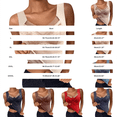 thumbnail image 3 of Womens Loose Fit Casual Tank Tops for Women Thermal Underwear Tank Tops Lined Base Layer Cold Weather Winter Thermal Shirts Long Men Thermals Top And Bottom Summer Tops Layering And Everyday Wear, 3 of 6